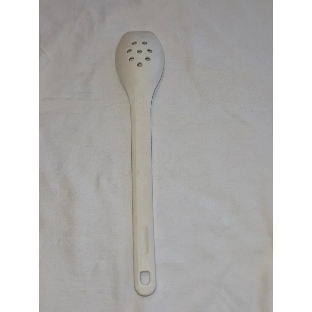 Rubbermaid White Plastic Slotted Spoon Kitchen Utensil Cooking Serving Tool‎